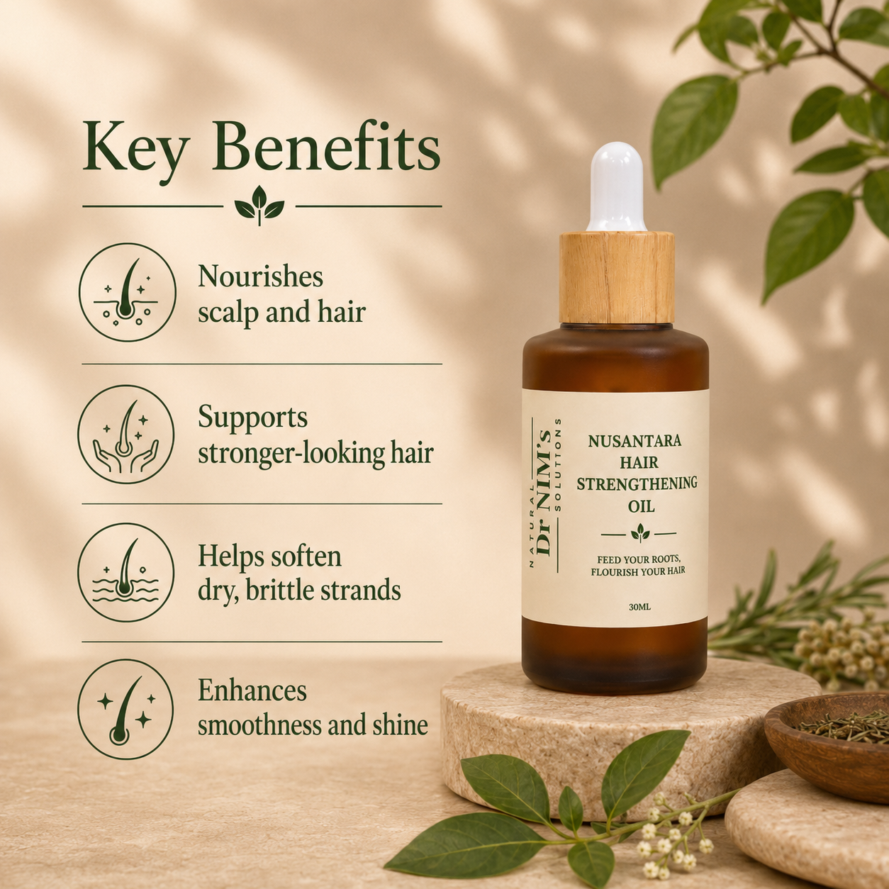 Nusantara Strengthening Hair Oil