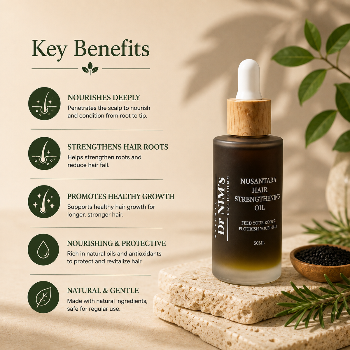 Nusantara Strengthening Hair Oil